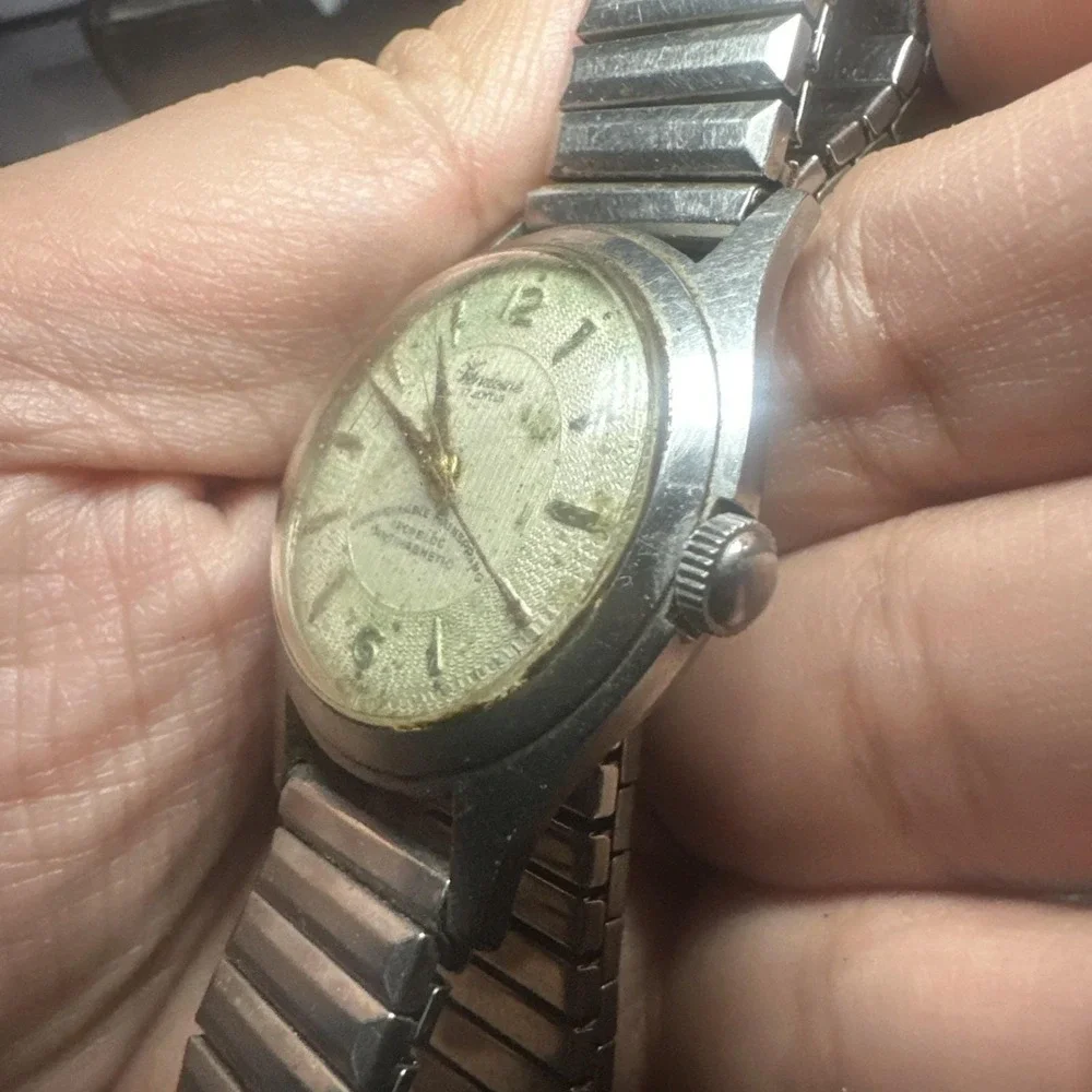 Vintage Vendome 17 Jewels Manual Wind Mens Watch 34MM Swiss Made Runs But Stops - Picture 10 of 10